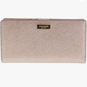 Kate Spade Stacy Newbury Land Rose Gold Wallet